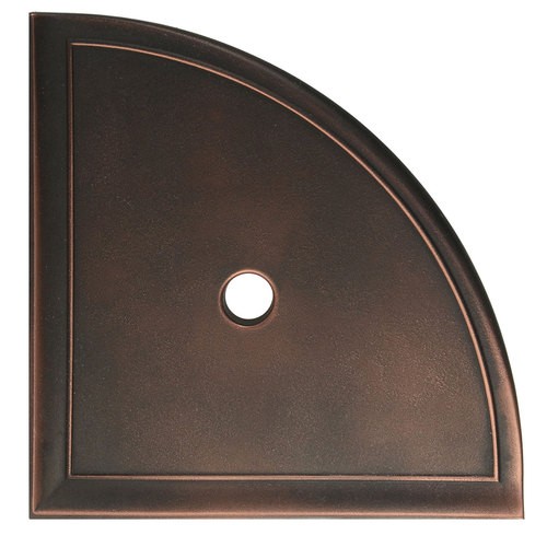 91/8" Daltile Bronze Shower Large Corner shelf with Flat Back Shower