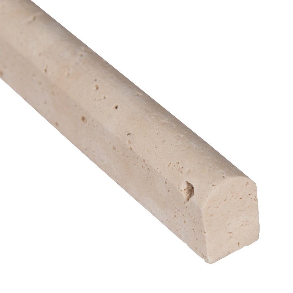 1 2 Inch Pencil Tile Trim Durango Cream Travertine Honed